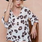 BiBi Leopard Printed V Neck Woven Top with Ruffled - DAVERRI FASHIONS