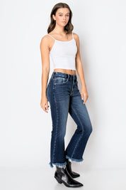 Artemis Vintage Colle High Rise Crop Flare Jeans | Jeans Daverri Fashions