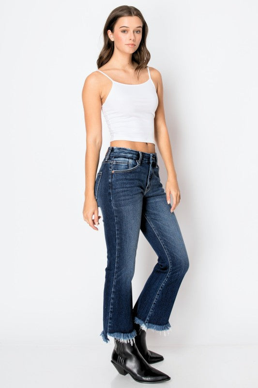 Artemis Vintage Colle High Rise Crop Flare Jeans | Jeans Daverri Fashions