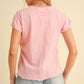 Aemi + Co Lettuce Edge Round Neck Short Sleeve T-Shirt T-Shirts