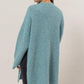 HYFVE Front Rosette Longline Slit Sweater Cardigan Cardigans