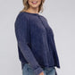 Plus Long Sleeve Cotton Waffle Knit Top Shirts & Tops
