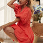 ADORA Puff Sleeve Floral Dress