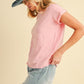 Aemi + Co Lettuce Edge Round Neck Short Sleeve T-Shirt T-Shirts