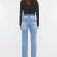 Kancan High Rise Distressed Mom Jeans - DAVERRI FASHIONS