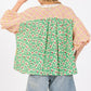 SAGE + FIG Color Block Bubble Sleeve Top Tops
