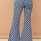 And The Why Checkerboard High Waist Bell Pants - DAVERRI FASHIONS