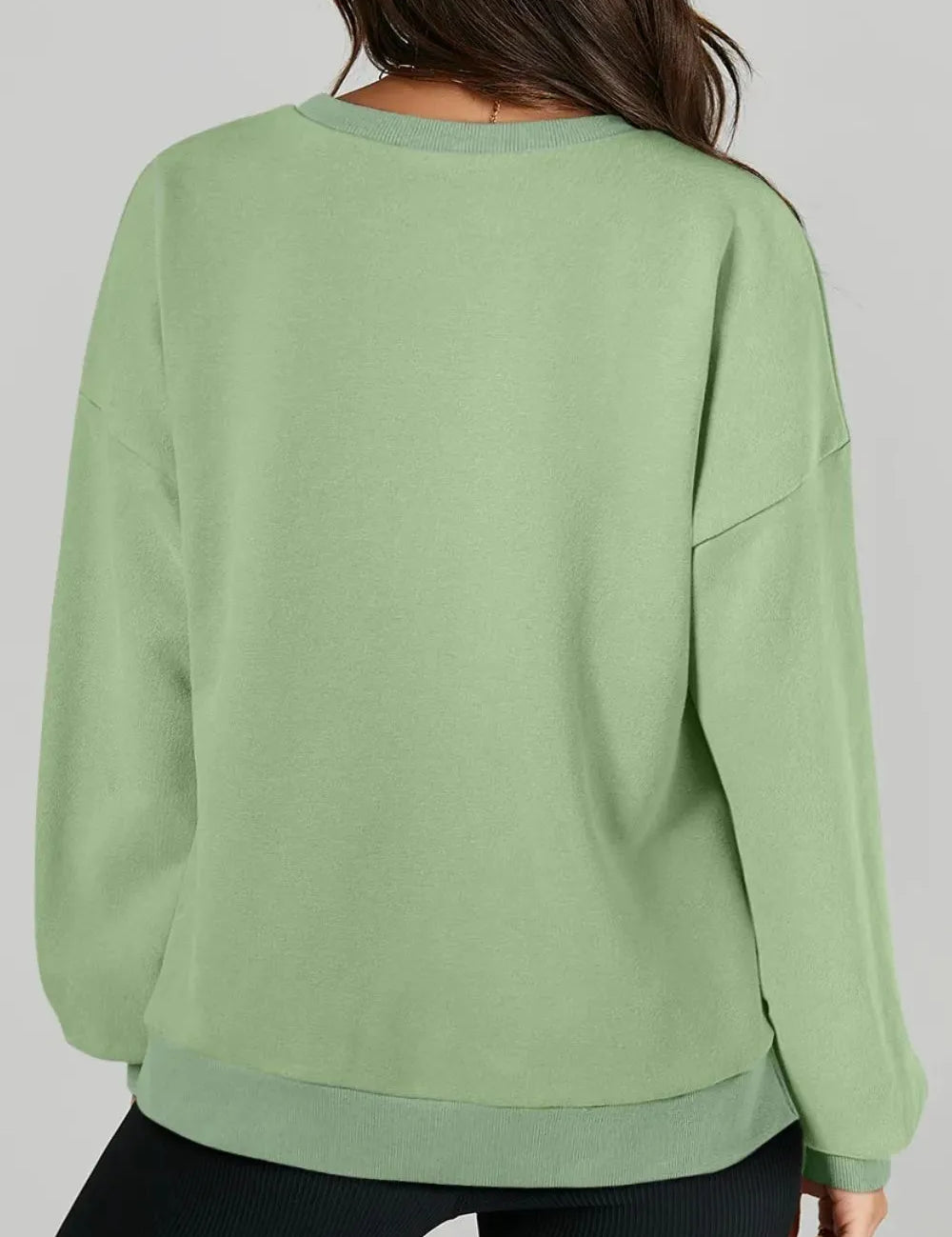 Round Neck Long Sleeve Sweatshirt | Sweatshirts Daverri Fashions