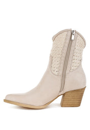 Bimmy Woven Pointy Western Boots | Boots Daverri Fashions