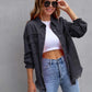 Distressed Drop Shoulder Denim Jacket - DAVERRI FASHIONS