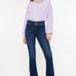 Kancan High Rise Double Waistband Flare Jeans - DAVERRI FASHIONS
