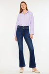 Kancan High Rise Double Waistband Flare Jeans - DAVERRI FASHIONS