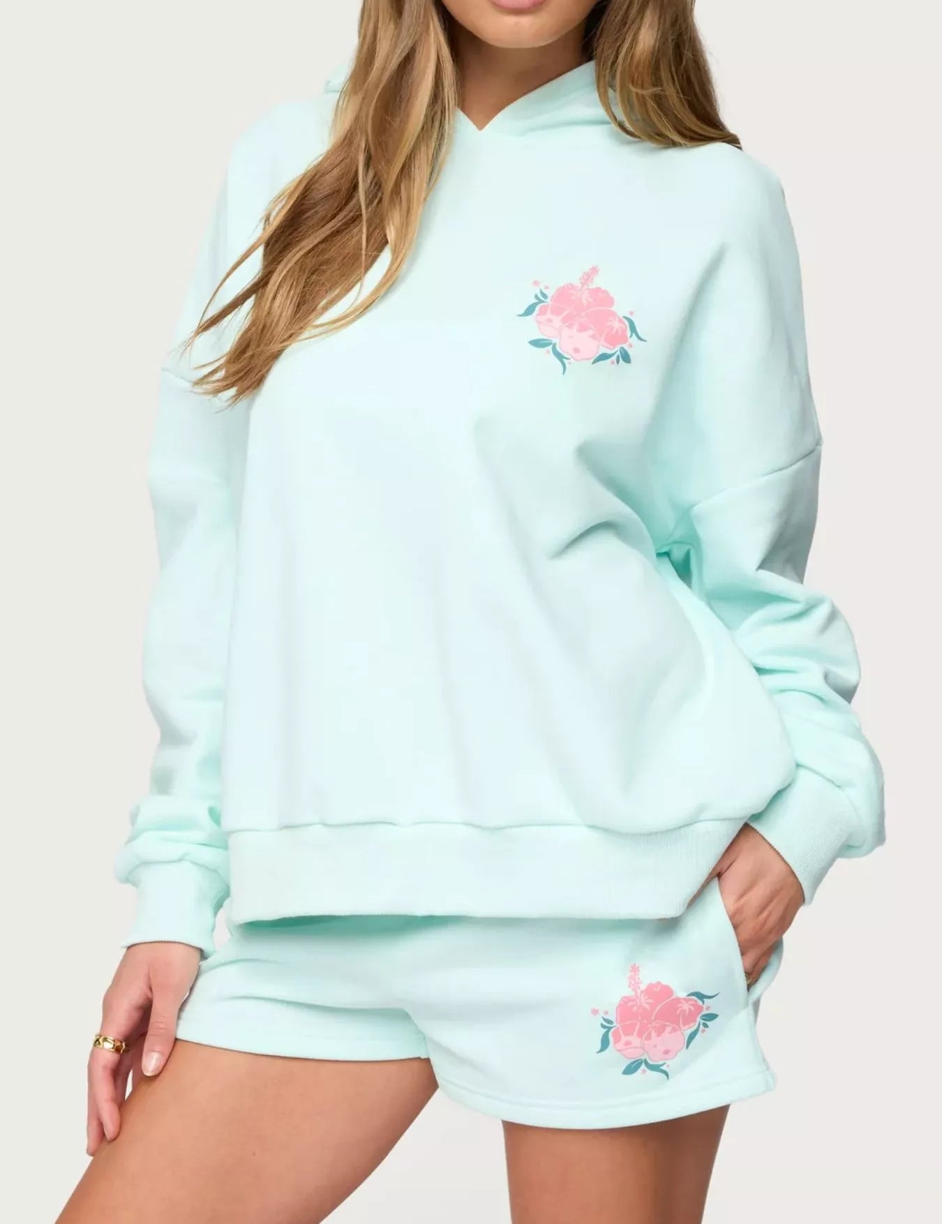 Drop Shoulder Graphic Hoodie with Kangaroo Pocket | Hoodies Daverri Fashions