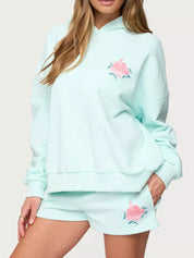 Drop Shoulder Graphic Hoodie with Kangaroo Pocket | Hoodies Daverri Fashions