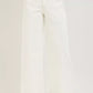 RISEN High Rise Ankle Wide Pants in white denim, minimalist design