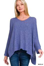MARLIN Zenana Dolman Sleeve V-Neck Sweater | Sweaters Daverri Fashions