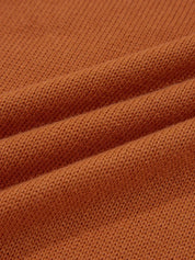 Solid Color Ribbed Trim Drop Shoulder Sweater - DAVERRI FASHIONS