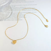 18K Gold-Plated Heart Pendant Necklace | Necklaces Daverri Fashions