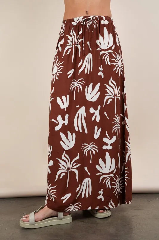 VERY J Printed Resort Midi Skirt | Skirts Daverri Fashions