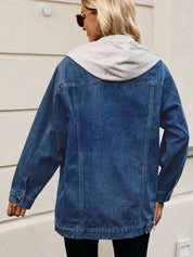 Button Up Long Sleeve Denim Jacket | Denim Jackets Daverri Fashions