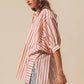 SO ME Multicolored Stripe Button Down Shirt