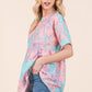 BOMBOM Floral Babydoll Tunic Top