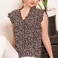 Lime 'N' Chili Multi Dot Print Sleeveless Button Down Blouse - DAVERRI FASHIONS