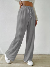 Drawstring Wide Leg Pants | Lounge Pants Daverri Fashions