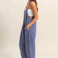 HYFVE Relaxed Fit Mineral Washed Overalls with Pockets Overalls