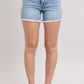 Judy Blue Tummy Control Raw Hem Denim Shorts Denim Shorts