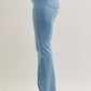 Judy Blue Full Size Mid Rise Bootcut Jeans with Contrast Wash & Front Patch Pockets Plus Size - DAVERRI FASHIONS