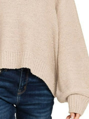 Zenana Oversized Baloon Sleeve Sweater | Sweaters Daverri Fashions