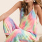 BiBi Tie Dye French Terry Mid-Length Casual Jumpsuit Jumpsuits