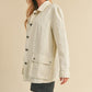 Aemi + Co Seam Detail Button Up Jacket with Pockets Jackets