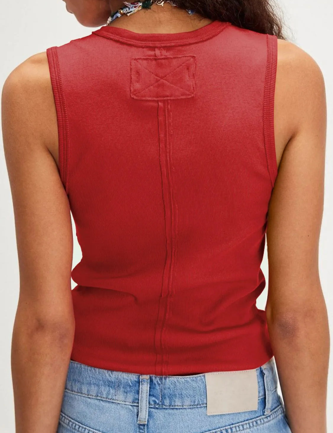 Solid V-Neck Tank | Tank Tops Daverri Fashions