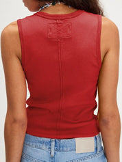 Solid V-Neck Tank | Tank Tops Daverri Fashions