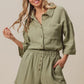 BiBi Crinkle Gauze Shirt and Short Set Outfit Sets