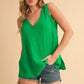 Aemi + Co V-Neck Wide Strap Tank - DAVERRI FASHIONS
