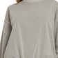 Zenana Soft Fleece Pigment Dye Round-neck Sweatshirts - DAVERRI FASHIONS