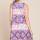 BOMBOM Bohemian Print Sleeveless Dress