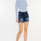 Kancan Mid Rise Button Fly Denim Shorts Denim Shorts
