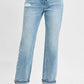 RISEN Full Size High Rise Ankle Boyfriend Distressed Jeans Plus Size