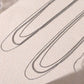 Titanium Steel Three-Layered Necklace - DAVERRI FASHIONS