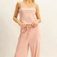 HYFVE Rib Knit Cami Top and Pants Set PEACH Outfit Sets