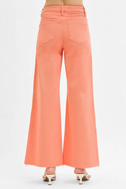 RISEN Full Size Tummy Control High Rise Wide Leg Palazzo Jeans | Jeans Daverri Fashions