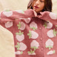SO ME Strawberry Fruit All Over Button Sweater Cardigan - DAVERRI FASHIONS