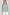 She + Sky Full Size Printed Johnny Collar Short Sleeve Blouse Plus Size Turquoise Blouses