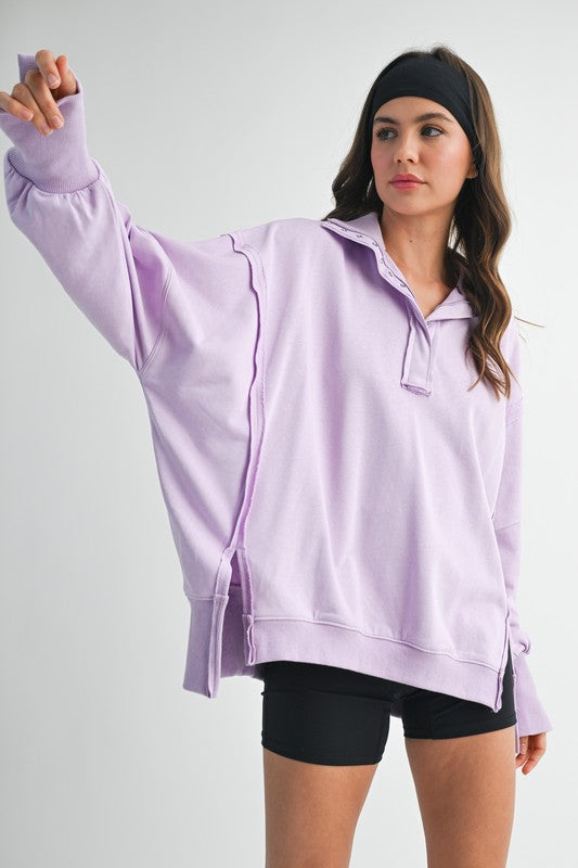 Tamika Henley Sweatshirt