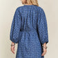 ADORA Batwing Sleeves Floral Dress