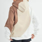 Aemi + Co Color Block Hoodie with Kangaroo Pocket - DAVERRI FASHIONS
